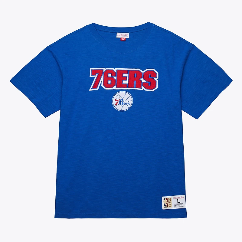 T-shirt Mitchell & Ness Royal Philadelphia 76ers Legendary Slub pour homme