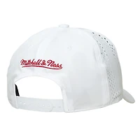 Men's Mitchell & Ness White Philadelphia 76ers Perfect Lightweight Pro Crown Adjustable Hat