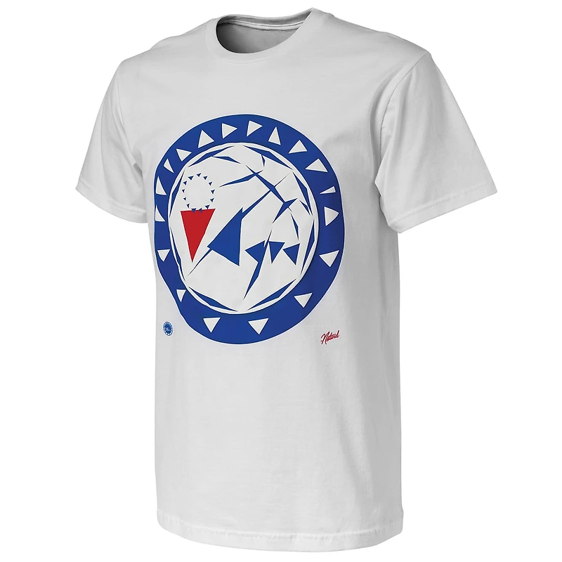 Men's NBA x Naturel White Philadelphia 76ers No Caller ID T-Shirt