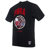 Men's NBA x Two Hype  Black Philadelphia 76ers Culture & Hoops Collection Premium T-Shirt