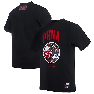 T-shirt premium pour homme NBA x Two Hype Cream Philadelphia 76ers Collection Culture & Hoops
