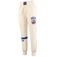 Pantalon de jogging qualité supérieure NBA x Two Hype Cream Philadelphia 76ers Collection Culture & Hoops pour homme