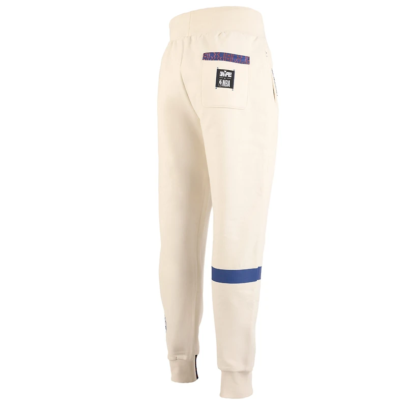 Pantalon de jogging qualité supérieure NBA x Two Hype Cream Philadelphia 76ers Collection Culture & Hoops pour homme
