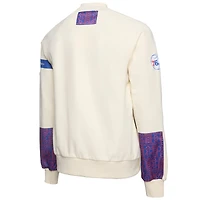 Sweat-shirt à capuche de qualité supérieure NBA x Two Hype Cream Philadelphia 76ers Culture & Hoops Collection pour homme