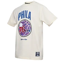 Men's NBA x Two Hype  Cream Philadelphia 76ers Culture & Hoops Collection Premium T-Shirt
