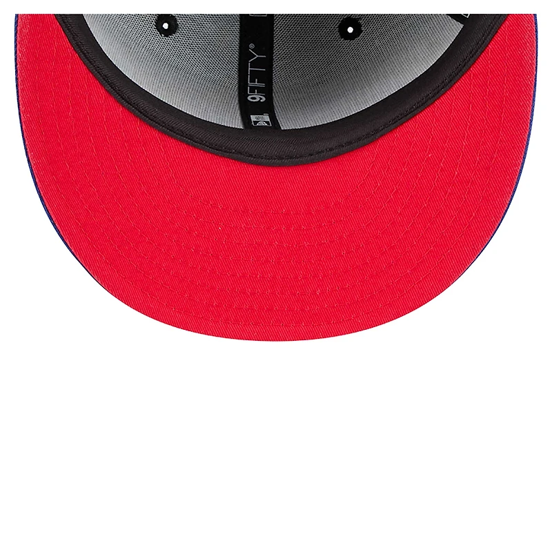 Men's New Era Black/Royal Philadelphia 76ers Sport Night Splatter 2-Tone 9FIFTY Snapback Hat