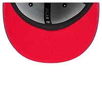 Men's New Era Black/Royal Philadelphia 76ers Sport Night Splatter 2-Tone 9FIFTY Snapback Hat