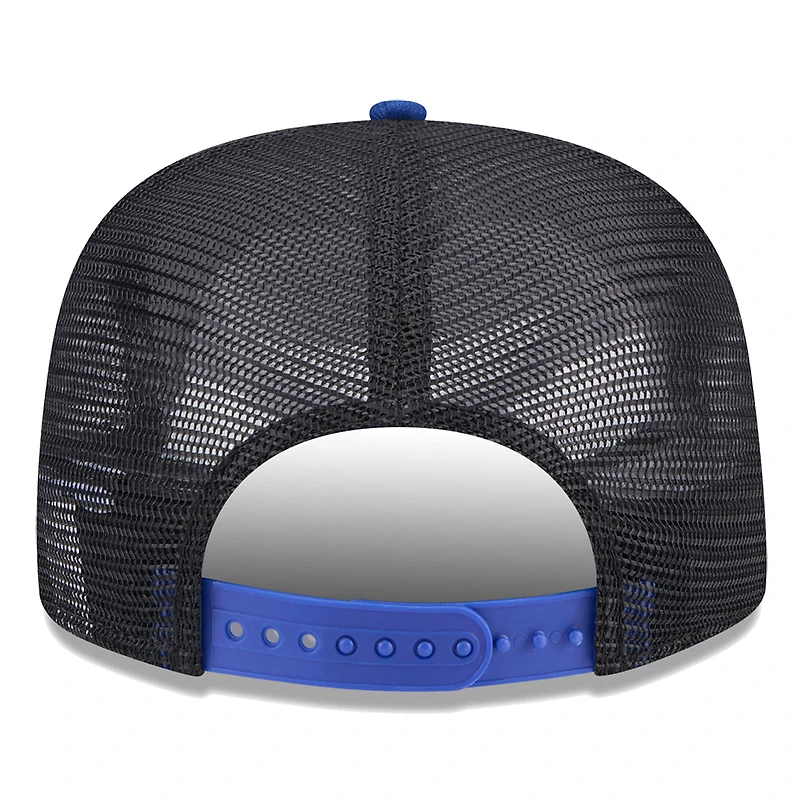 Casquette Snapback Team Arch Golfer New Era pour hommes, noir/Royal Philadelphia 76ers Throwback