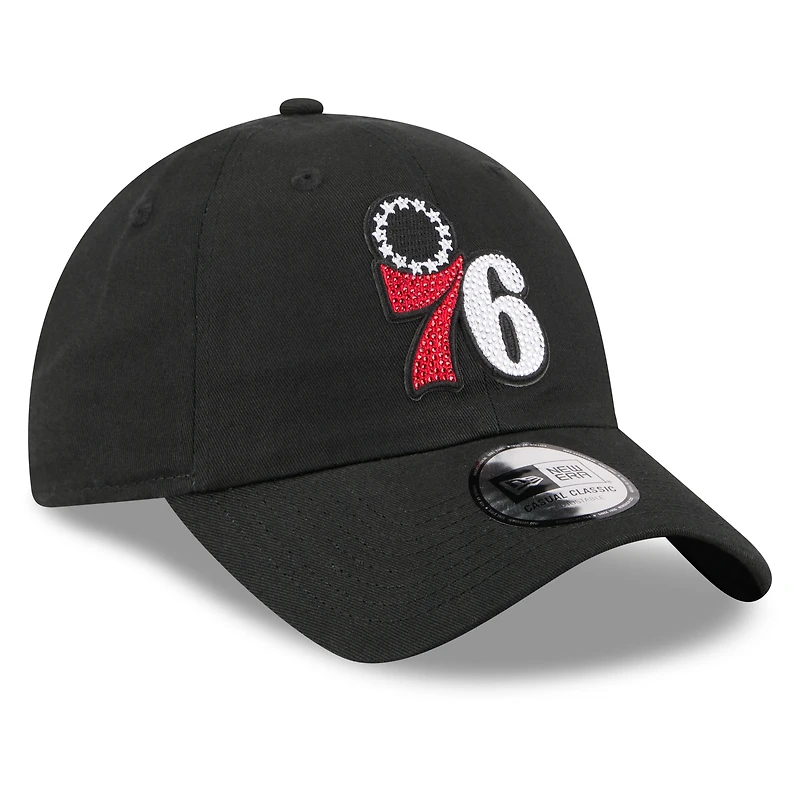 Men's New Era Black Philadelphia 76ers 2026 NBA Draft Casual Classic Adjustable Hat