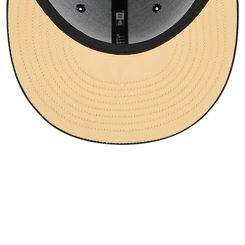 Casquette ajustée au pochoir à imprimé intégral New Era pour hommes des Philadelphia 76ers 59FIFTY Day Allover noire