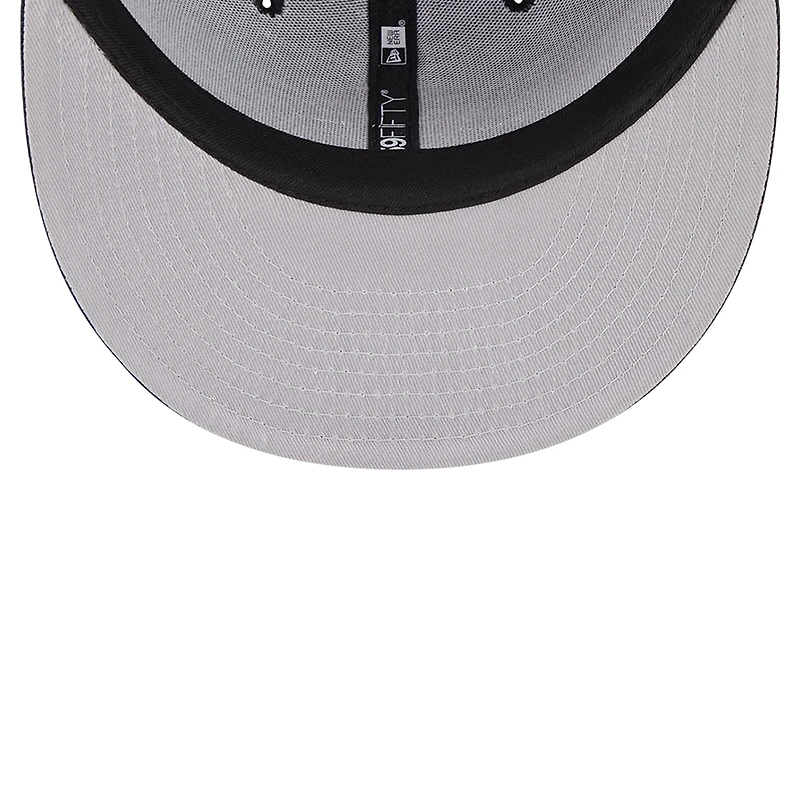 Casquette New Era 59FIFTY noire à visière en nylon balistique Active Philadelphia 76ers pour homme