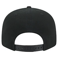 Casquette New Era noire à panneau fendu en toile Philadelphia 76ers Adventure 9FIFTY Snapback pour homme