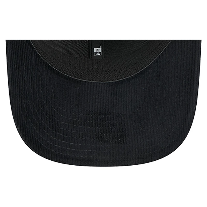 Men's New Era Black Philadelphia 76ers Quilted 9SEVENTY Trucker Adjustable Hat