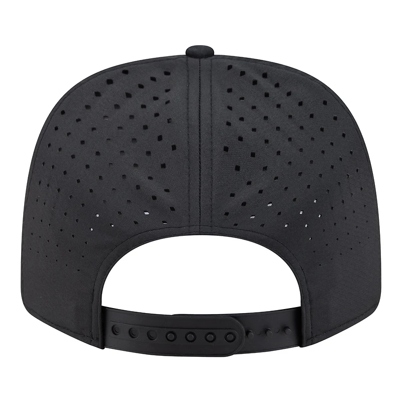 Men's New Era Black Philadelphia 76ers Sport Rope Vented Stretch-Snap 9SEVENTY Hat