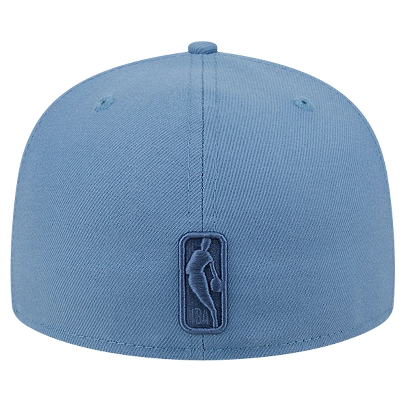 Casquette ajustée 59FIFTY New Era pour hommes des Philadelphia 76ers Color Pack Faded Tonal bleu