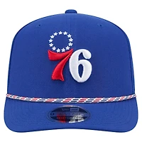 Casquette ajustable New Era 9SEVENTY bleue des Philadelphia 76ers pour homme