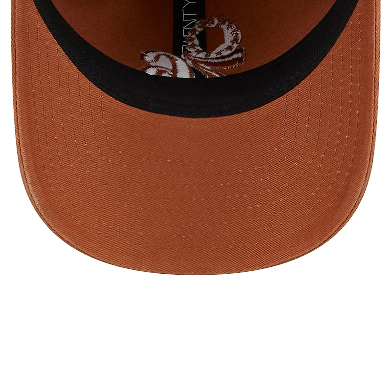 Casquette ajustable 9TWENTY marron New Era pour hommes des Philadelphia 76ers Colorpack tonal