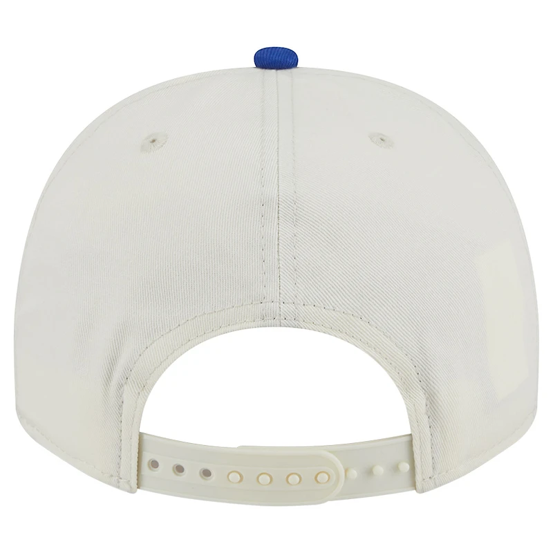 Casquette snapback New Era 9FIFTY A-Frame crème/bleu roi Philadelphia 76ers pour homme