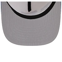 Men's New Era  Cream Philadelphia 76ers Illustrated Mascot 2-Toned Pre-Curved A-Frame 9FIFTY Adjustable Hat