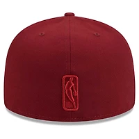 Casquette ajustée New Era Crimson Philadelphia 76ers Color Pack 59FIFTY pour homme