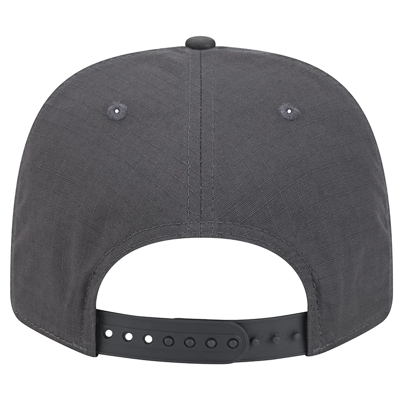 Men's New Era Graphite Philadelphia 76ers Team Elevated Patch 9SEVENTY Adjustable Hat