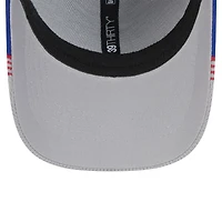 Men's New Era Gray/Royal Philadelphia 76ers Active Trim 39THIRTY Flex Hat