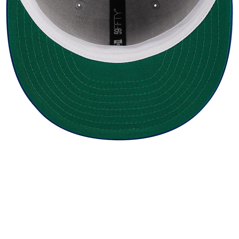 Men's New Era Gray/Royal Philadelphia 76ers Tip-Off Two-Tone 59FIFTY Fitted Hat