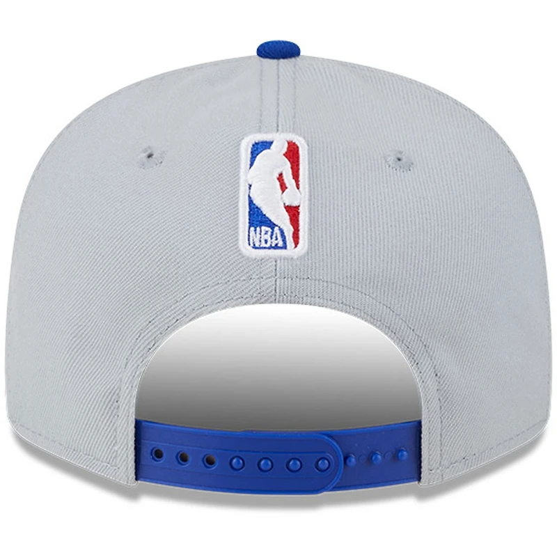 Men's New Era Gray/Royal Philadelphia 76ers Tip-Off Two-Tone 9FIFTY Snapback Hat