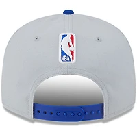 Men's New Era Gray/Royal Philadelphia 76ers Tip-Off Two-Tone 9FIFTY Snapback Hat