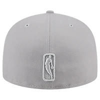 Men's New Era Gray Philadelphia 76ers Color Pack 59FIFTY Fitted Hat