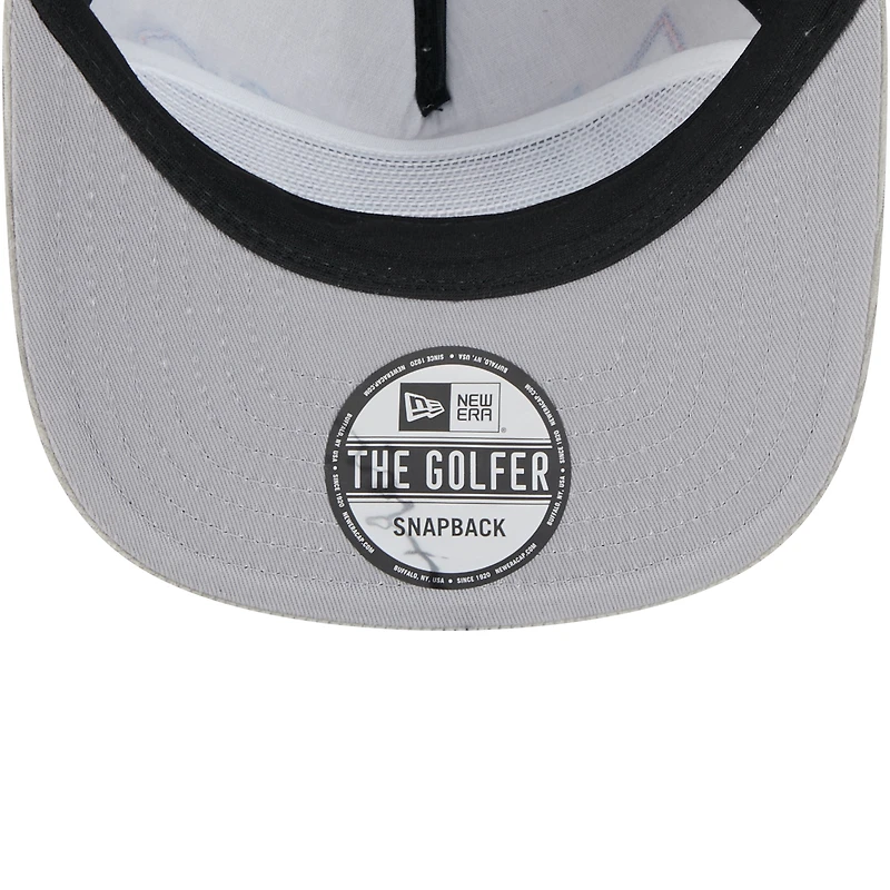 Men's New Era Gray Philadelphia 76ers Throwback Corduroy Golfer Snapback Hat