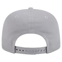 Casquette snapback grise Philadelphia 76ers pour homme New Era, modèle rétro, propriété du golfeur