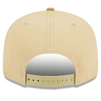 Casquette Snapback Repreve 9FIFTY New Era pour hommes, beige/marron clair, Philadelphia 76ers Green Collection