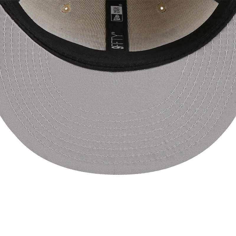 Casquette Snapback Repreve 9FIFTY New Era pour hommes, beige/marron clair, Philadelphia 76ers Green Collection