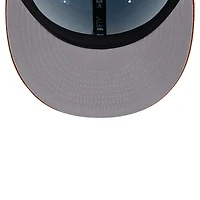 Men's New Era Light Blue/Brown Philadelphia 76ers 2-Tone Color Pack 9FIFTY Snapback Hat
