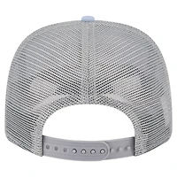 Men's New Era Light Blue/Gray Philadelphia 76ers Adventure Aloha Pattern 9SEVENTY Stretch-Snap Hat