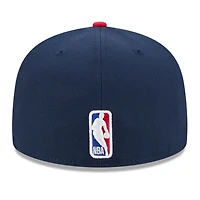 Men's New Era Navy Philadelphia 76ers 2025/26 City Edition 59FIFTY Fitted Hat