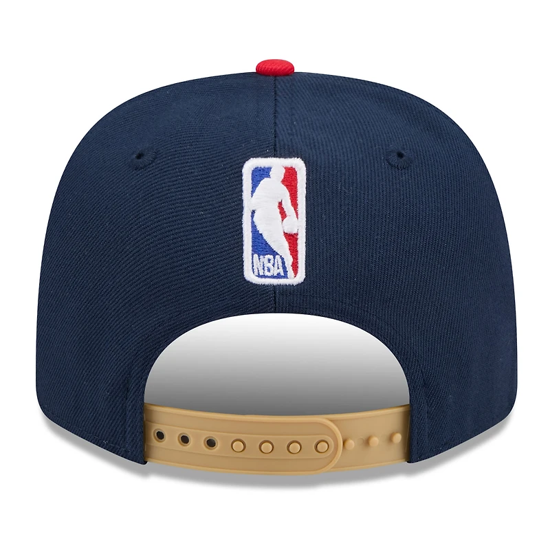 Men's New Era Navy Philadelphia 76ers 2025/26 City Edition 9SEVENTY Adjustable Hat