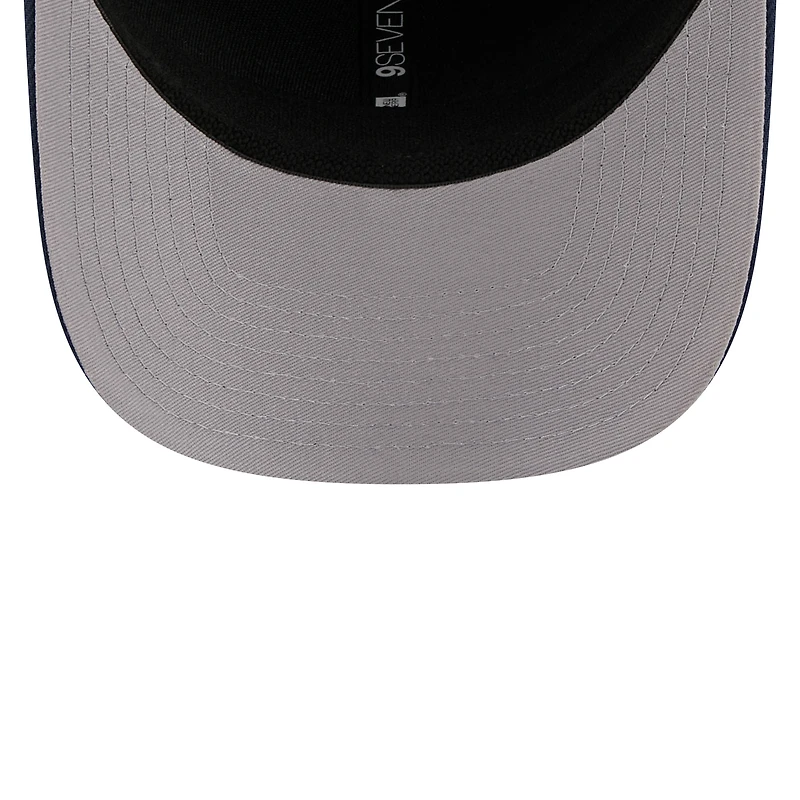 Men's New Era Navy Philadelphia 76ers 2025/26 City Edition 9SEVENTY Adjustable Hat