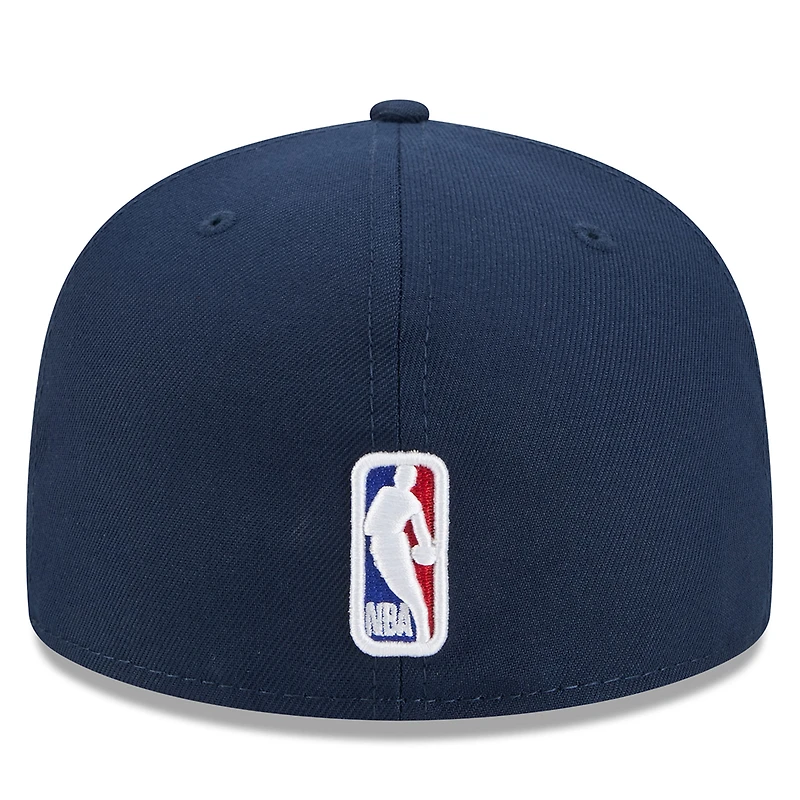 Casquette ajustée New Era bleu marine Philadelphia 76ers 2025/26 City Edition Alternate 59FIFTY pour homme