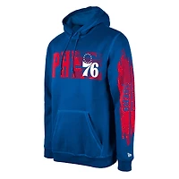 Sweat à capuche enfiler Philadelphia 76ers Royal Tip-Off Collection New Era pour homme