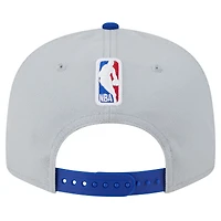 Casquette Snapback 9FIFTY Tip-Off 9FIFTY des Philadelphia 76ers New Era, bleu royal/gris pour hommes