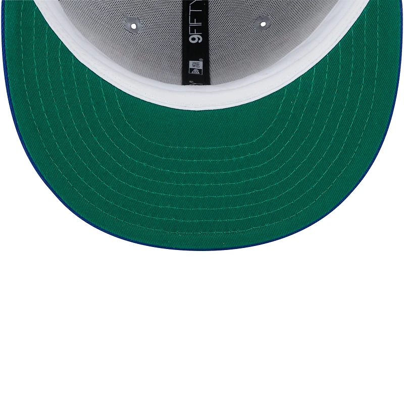 Casquette Snapback 9FIFTY Tip-Off 9FIFTY des Philadelphia 76ers New Era, bleu royal/gris pour hommes