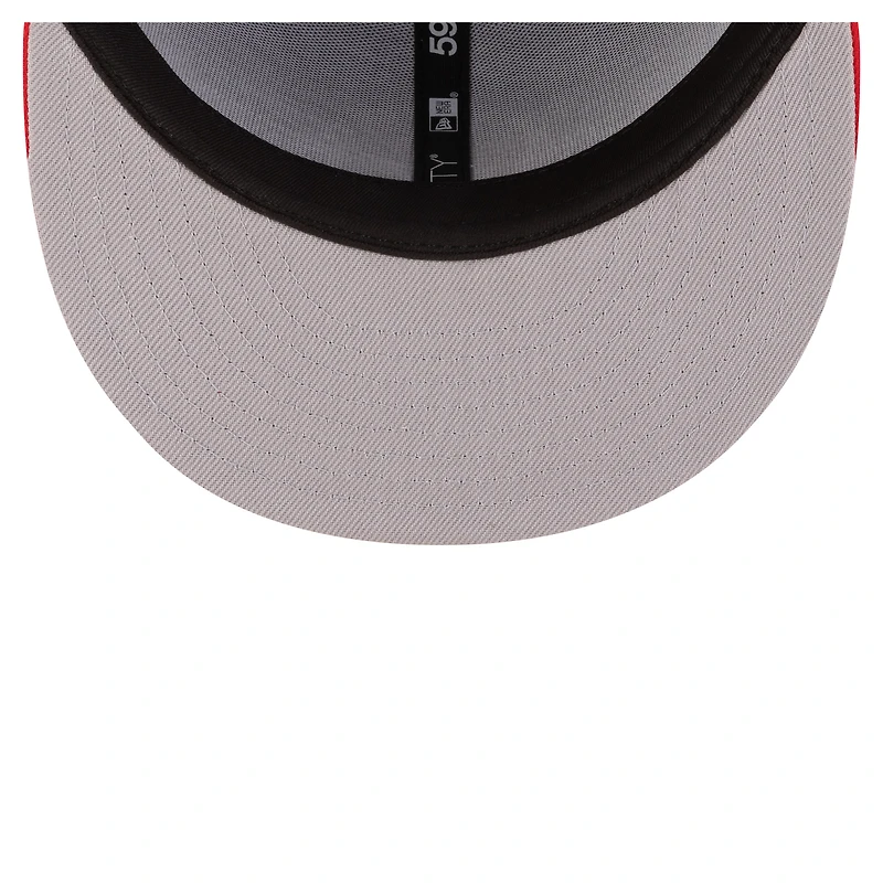 Men's New Era  Royal/Red Philadelphia 76ers 80s Throwback 59FIFTY Fitted Hat