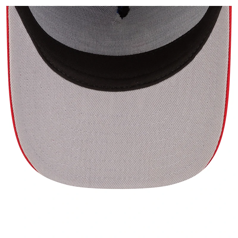 Men's New Era  Royal/Red Philadelphia 76ers 80s Throwback A-Frame 9FIFTY Snapback Hat