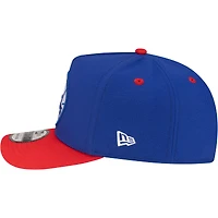 Men's New Era  Royal/Red Philadelphia 76ers 80s Throwback A-Frame 9FIFTY Snapback Hat