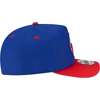 Men's New Era  Royal/Red Philadelphia 76ers 80s Throwback A-Frame 9FIFTY Snapback Hat