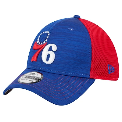 Men's New Era Royal/Red Philadelphia 76ers Active Tech Neo Flex 39THIRTY Hat