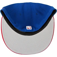 Men's New Era Royal/Red Philadelphia 76ers Official Team Color 2Tone 59FIFTY Fitted Hat