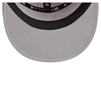 Casquette snapback 9FIFTY d'extérieur à panneau fendu New Era pour homme, bleu royal/rouge, des Philadelphia 76ers